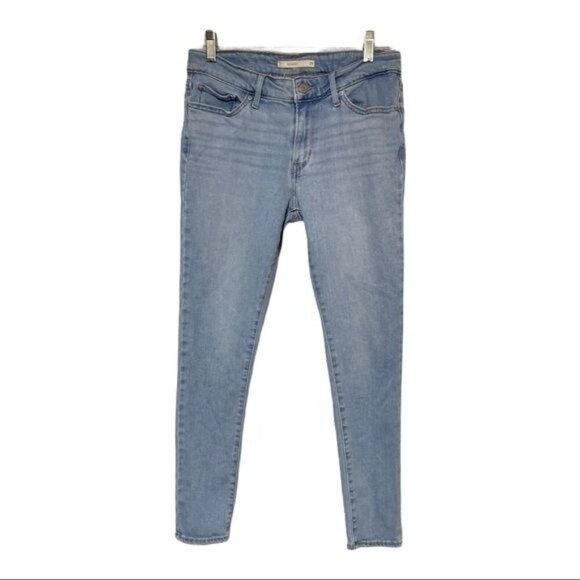 Levis Womens 711 Skinny Light Wash Mid-Rise Denim Jeans Size 29 - Picture 1 of 4